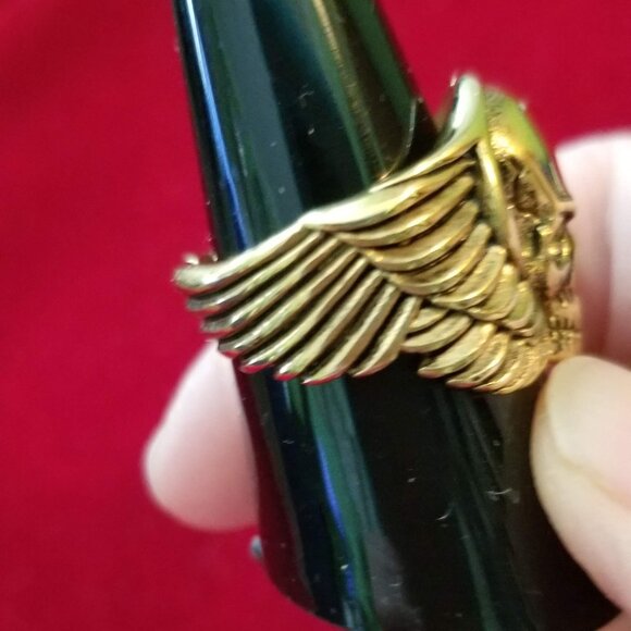 Angel skull ring, NWOT - Picture 5 of 11